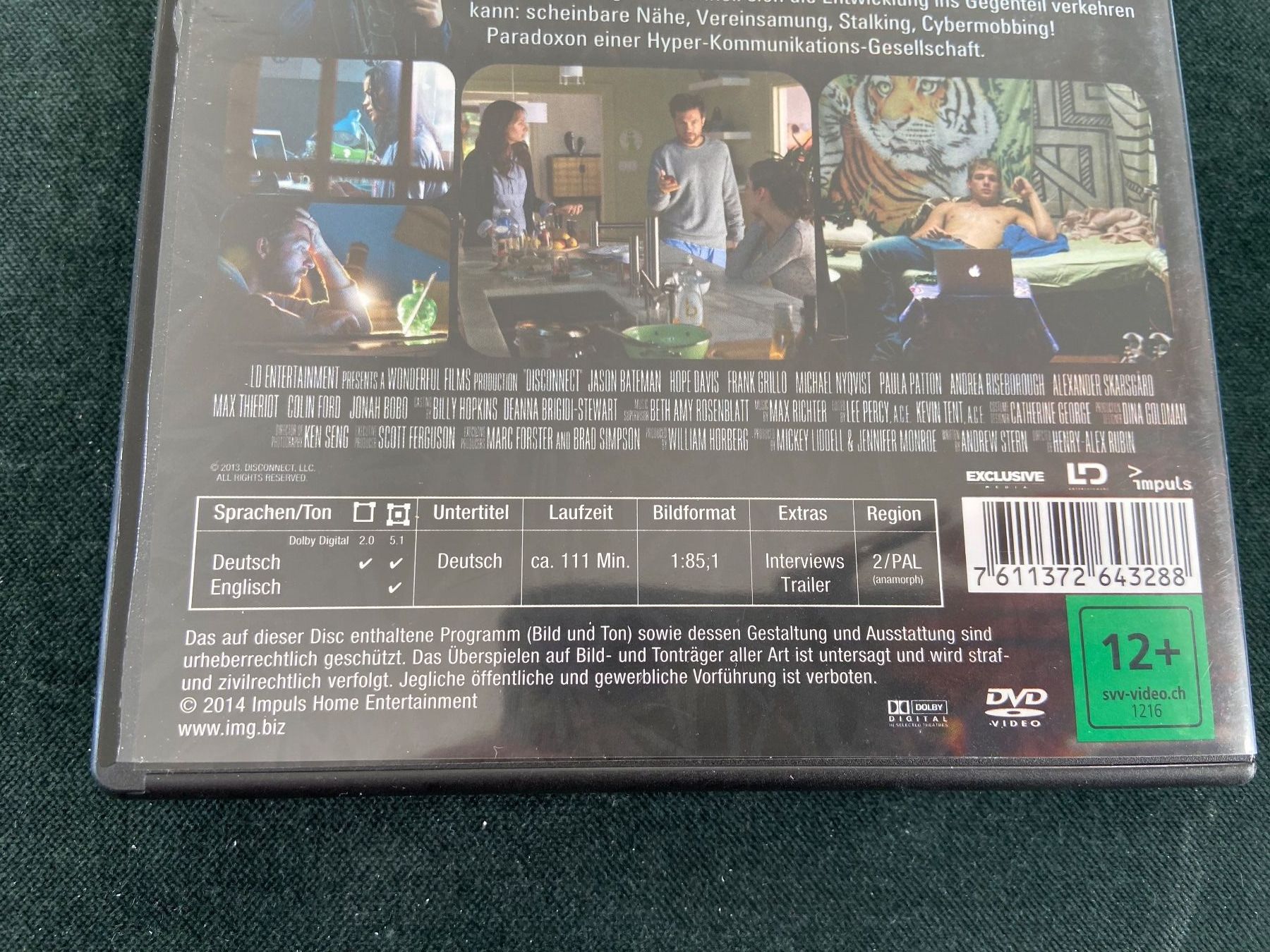 Tutti i DVDs: DVD Disconnect Episodenfilm – Usato da Luzern venduto da waterfront1 2