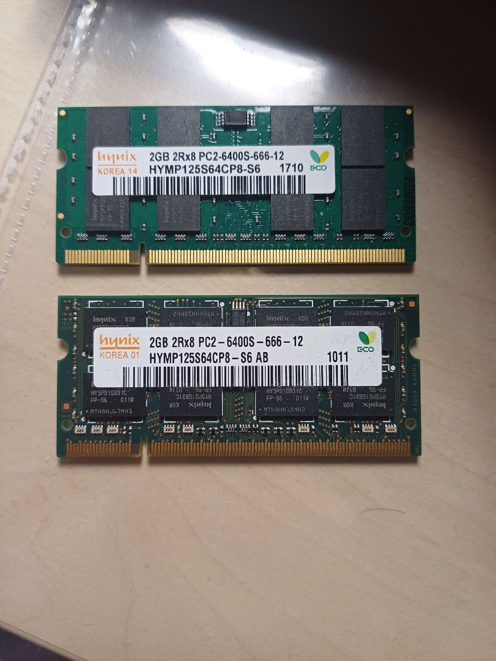 PCs: 2GB DDR2 RAM modules Hynix PC2-6400S-2x 2GB – Gebraucht aus Schlieren von bec_hqx5