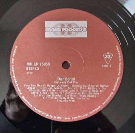 Schallplatten: KARL MAY - Der Schut - disque vinyl – Gebraucht aus Le Locle von borgespatricia 3