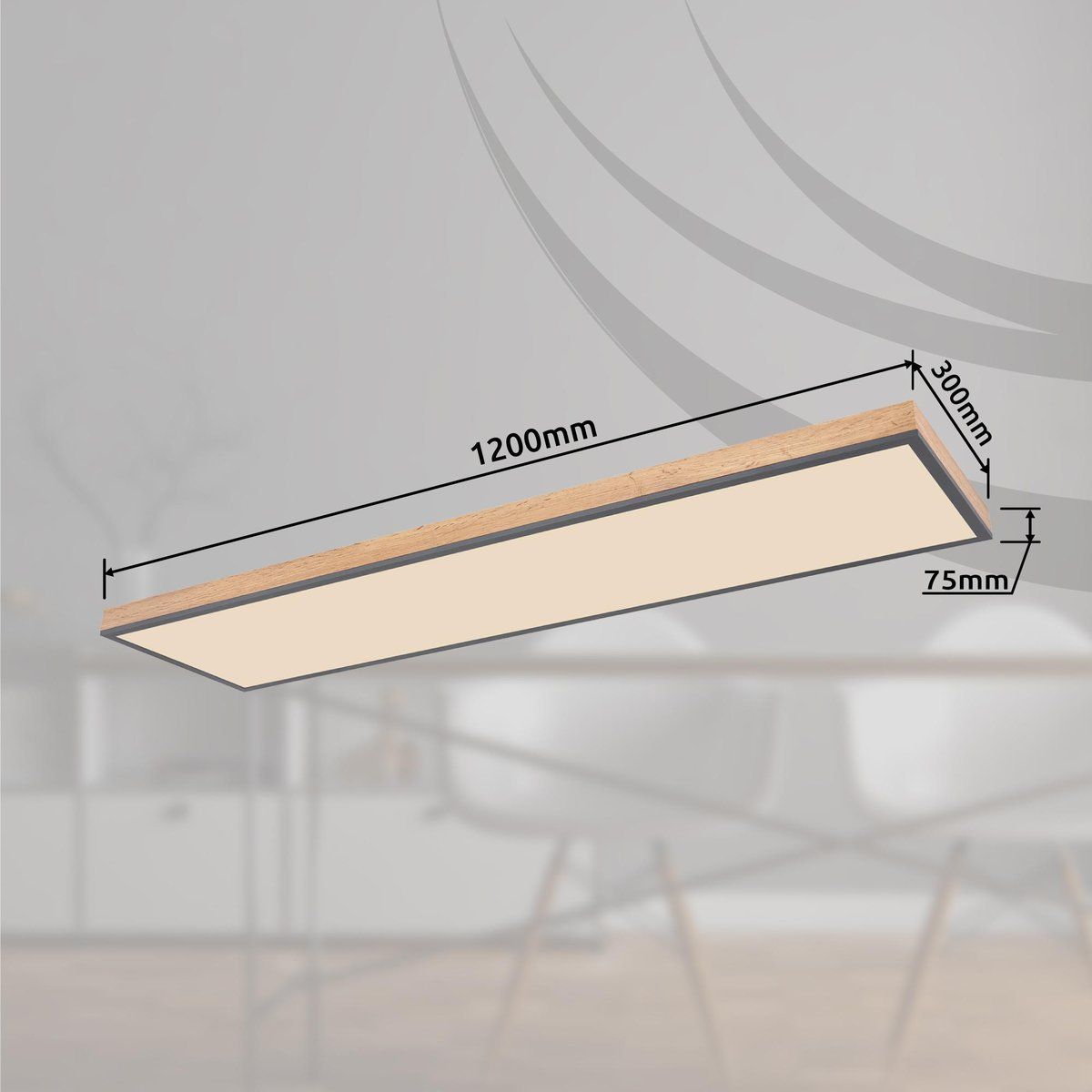 Lampadari & plafoniere: LED Deckenleuchte, Timer, 120 cm x 30 cm – Nuovo (secondo la descrizione) da Kreuzlingen venduto da Smart-Light 2