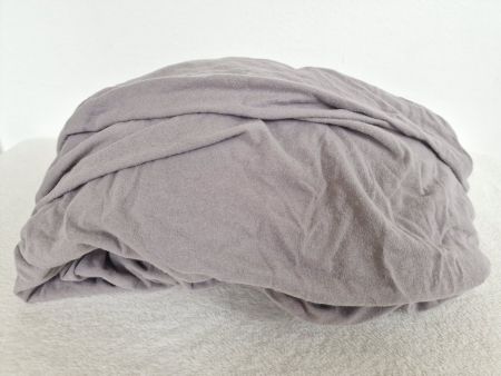 Fixleintuch Grau für 140cm x 200cm 100% Baumwolle
