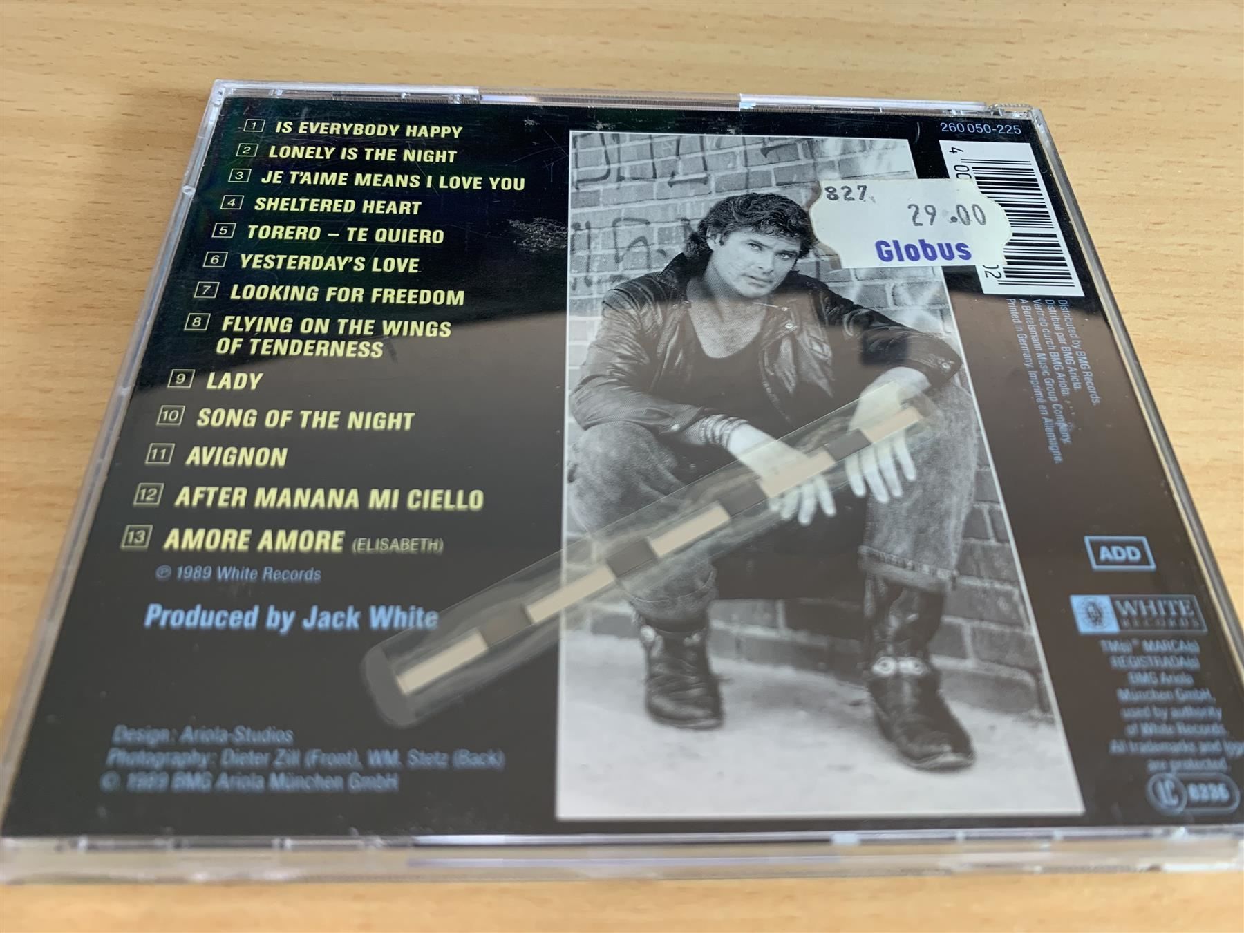 CD: David Hasselhoff – Looking For Freedom – Usato da Rikon im Tösstal venduto da Alpenmutz 1