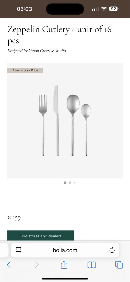 Set di posate: Bolia Zeppelin besteck 48 pieces – Usato da Münchenstein venduto da ArleneLM 1