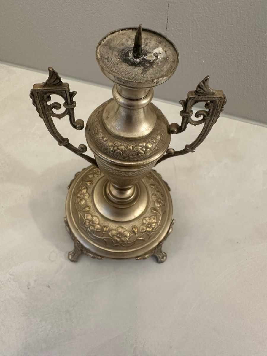 Kerzenständer: Antiker Kerzenständer Jugendstil, um 1900 – Gebraucht aus Nebikon von Vanessa2003 1