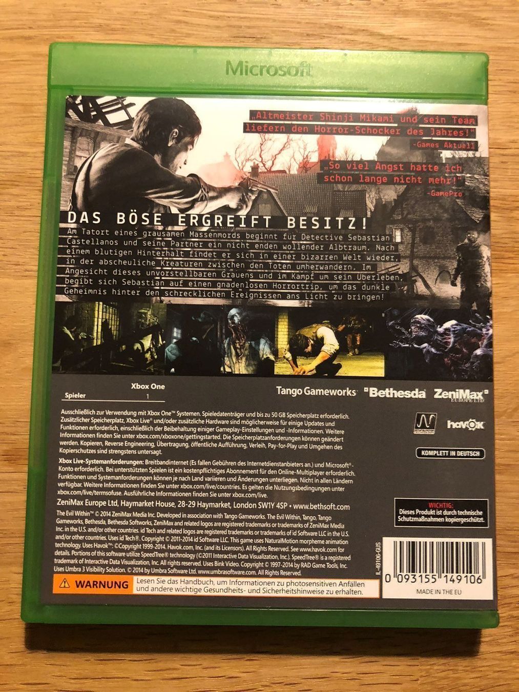 Microsoft Giochi: The Evil Within für Xbox One – Usato da Kestenholz venduto da Dickies09 1