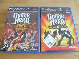 Guitar Hero World Tour + Guitar Hero Aerosmith - Sony PS2