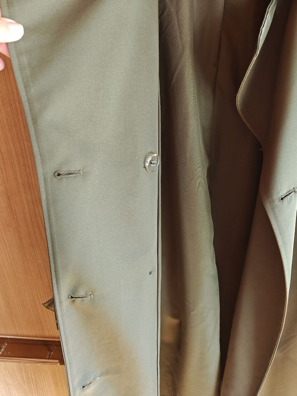 H&M Mäntel: Trenchcoat, Grösse L, Olive – Neu (gemäss Beschreibung) aus Wädenswil von alex-maxima 3