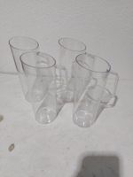 4er Set: Klare Kunststoffkrüge 2 Liter