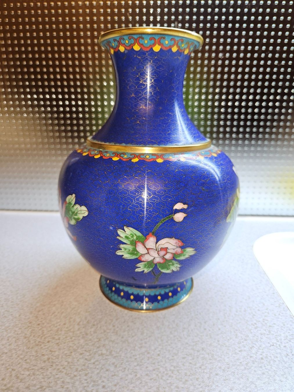 Vase & Récipients: Schöne Cloisonne Vase antik blau – D'occasion à Urdorf par Colina 2