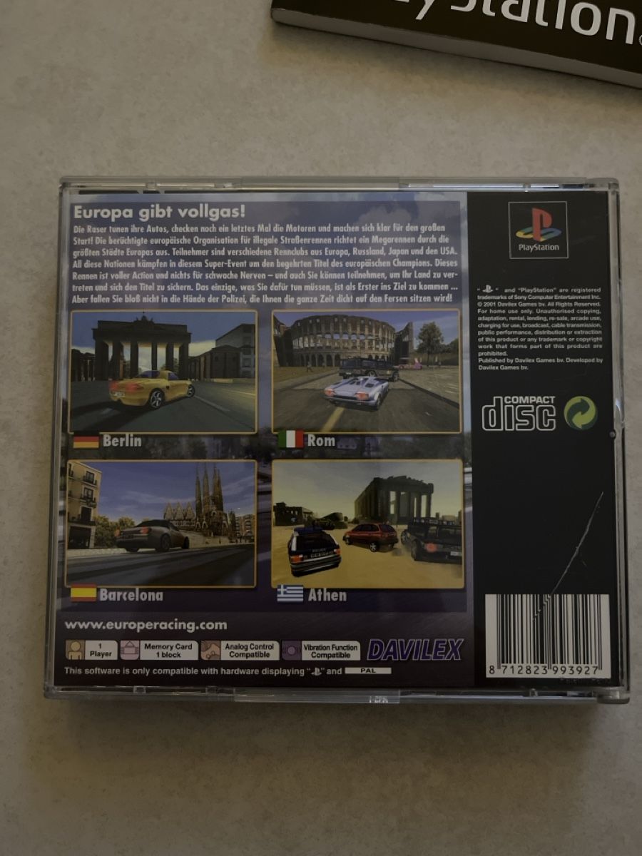 Sony Jeux: Europa Raser für PS1 – D'occasion à Suhr par SchnapperCH 1