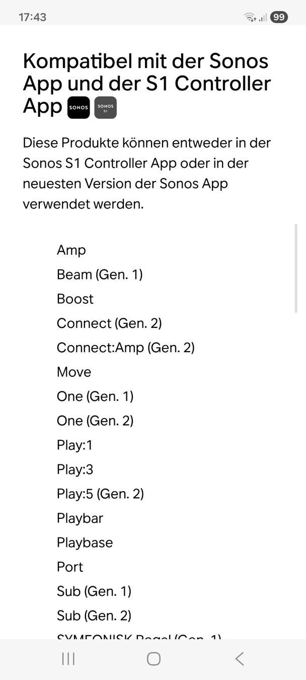 Sonos Casse acustiche: Sonos Play:1 Lautsprecher - Schwarz - guter Zustand – Usato da Berikon venduto da joker1972 3