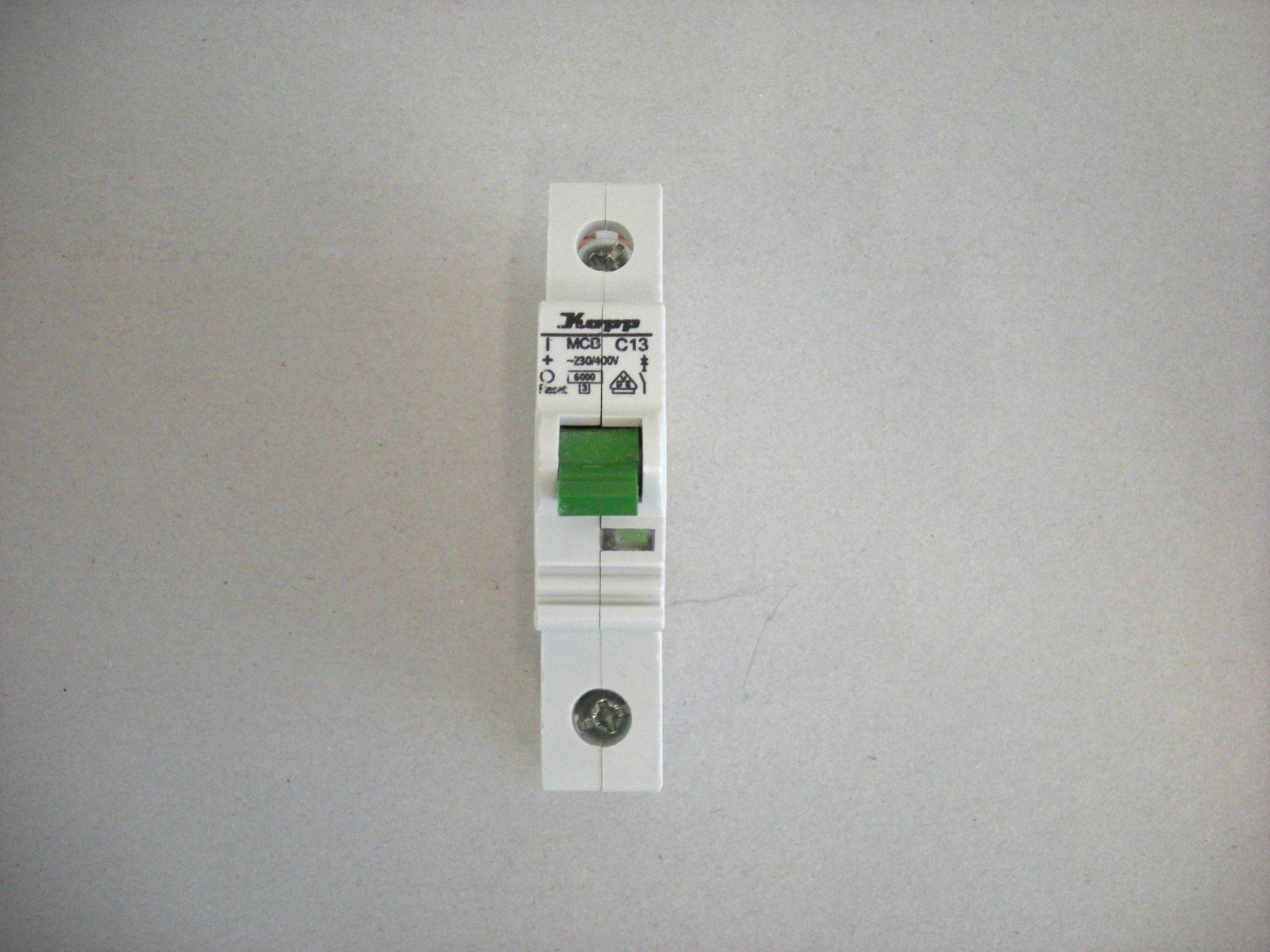 Alimentazione elettrica: Kopp Leitungsschutzschalter MCB C13, 1P 230-400V – Usato da Menzingen venduto da hyquen03