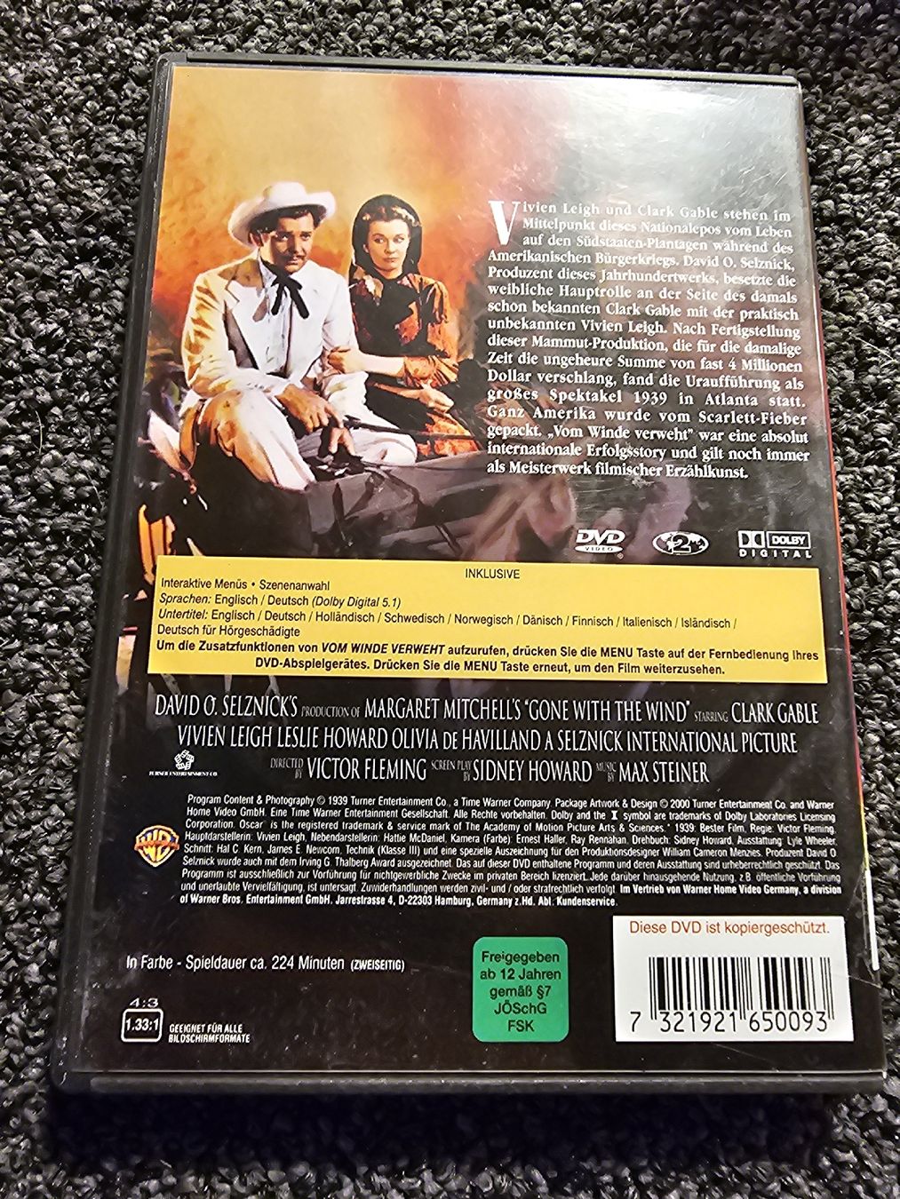 Tutti i DVDs: Vom Winde Verweht (20871) – Usato da Ruswil venduto da jan_bxl5 1