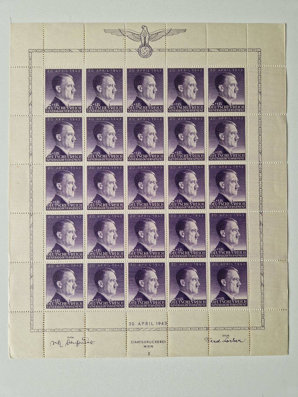 Tutti i francobolli: Deutsches Reich Adolf Hitler Bogen Generalgouvernement – Nuovo (secondo la descrizione) da St. Gallen venduto da Enrico_SG