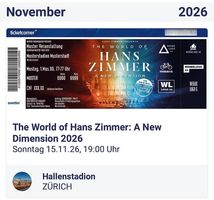 Ticket für The World of Hans Zimmer: A New Dimension 2026