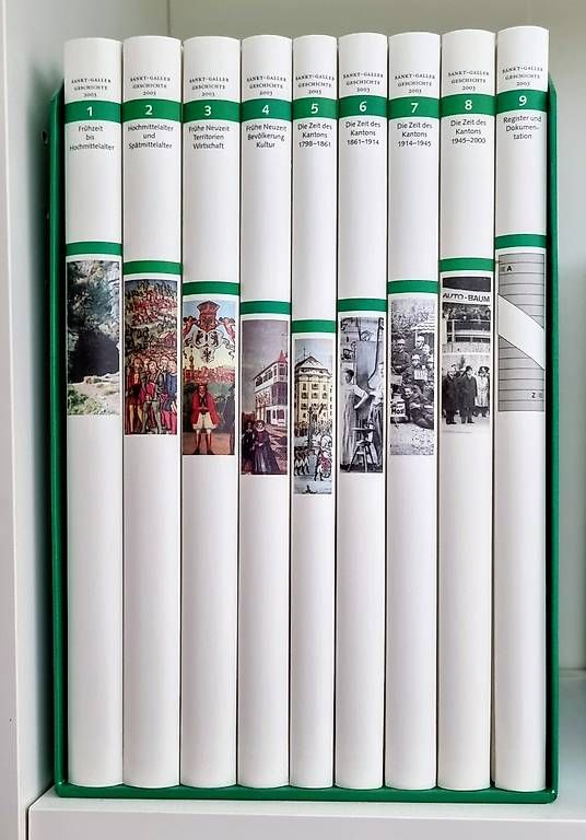 Libri: 9 Bände St Galler Geschichte, Frühzeit bis 2000 – Usato da Wil SG venduto da Hol