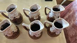 6x bicchieri in ceramica con manico