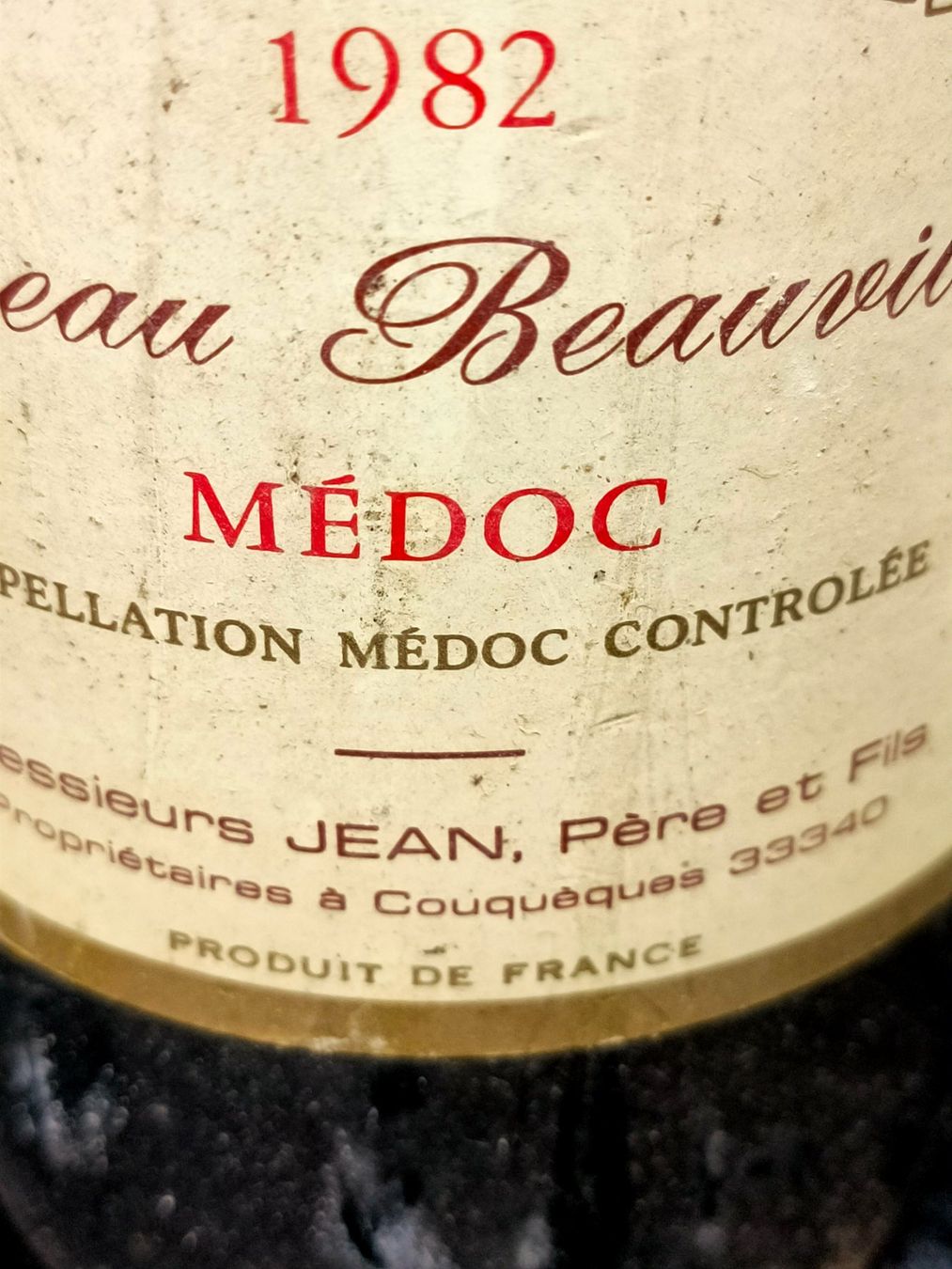 Wein: 2 BOUTEILLES CHÂTEAU BEAUVILLAGE 1982 – Neu (gemäss Beschreibung) aus Genève von Leboucheoreilles 9