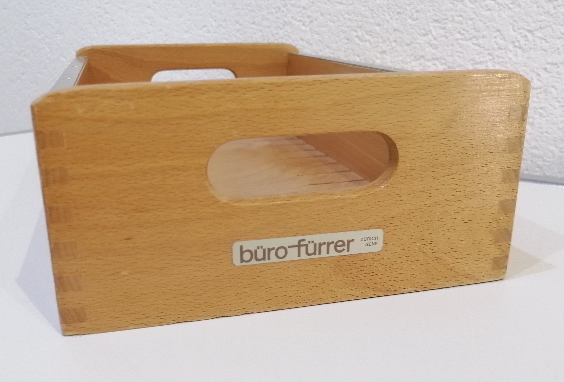 Sistemi di archiviazione: Karteikasten /Holzbox A5 quer mit Griffen, gebraucht – Usato da Unterengstringen venduto da Tnovus 1