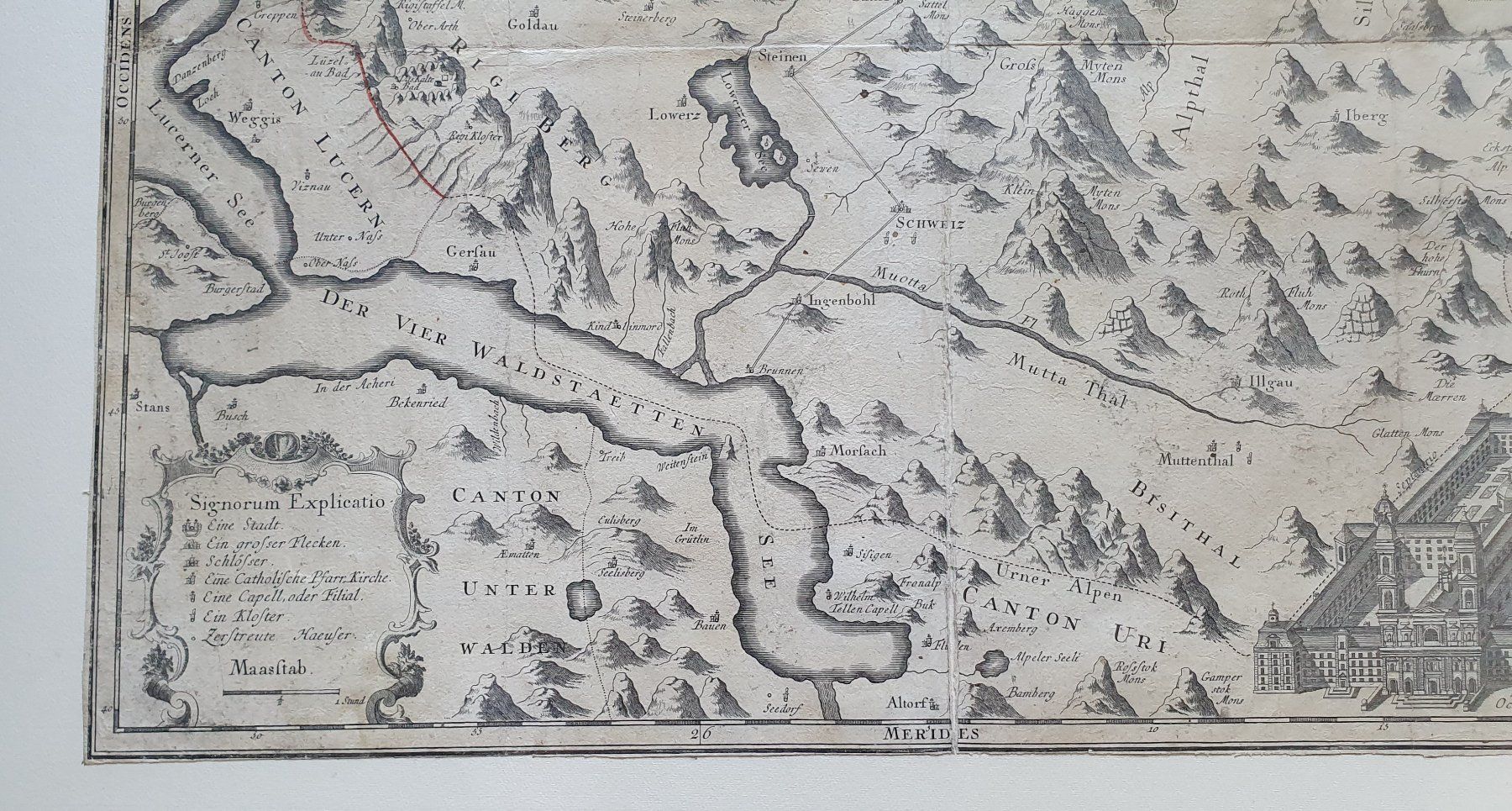 Cartine & Atlanti: Antike Landkarte Schweiz 1767 – Usato da Kreuzlingen venduto da Rschweiz1 6