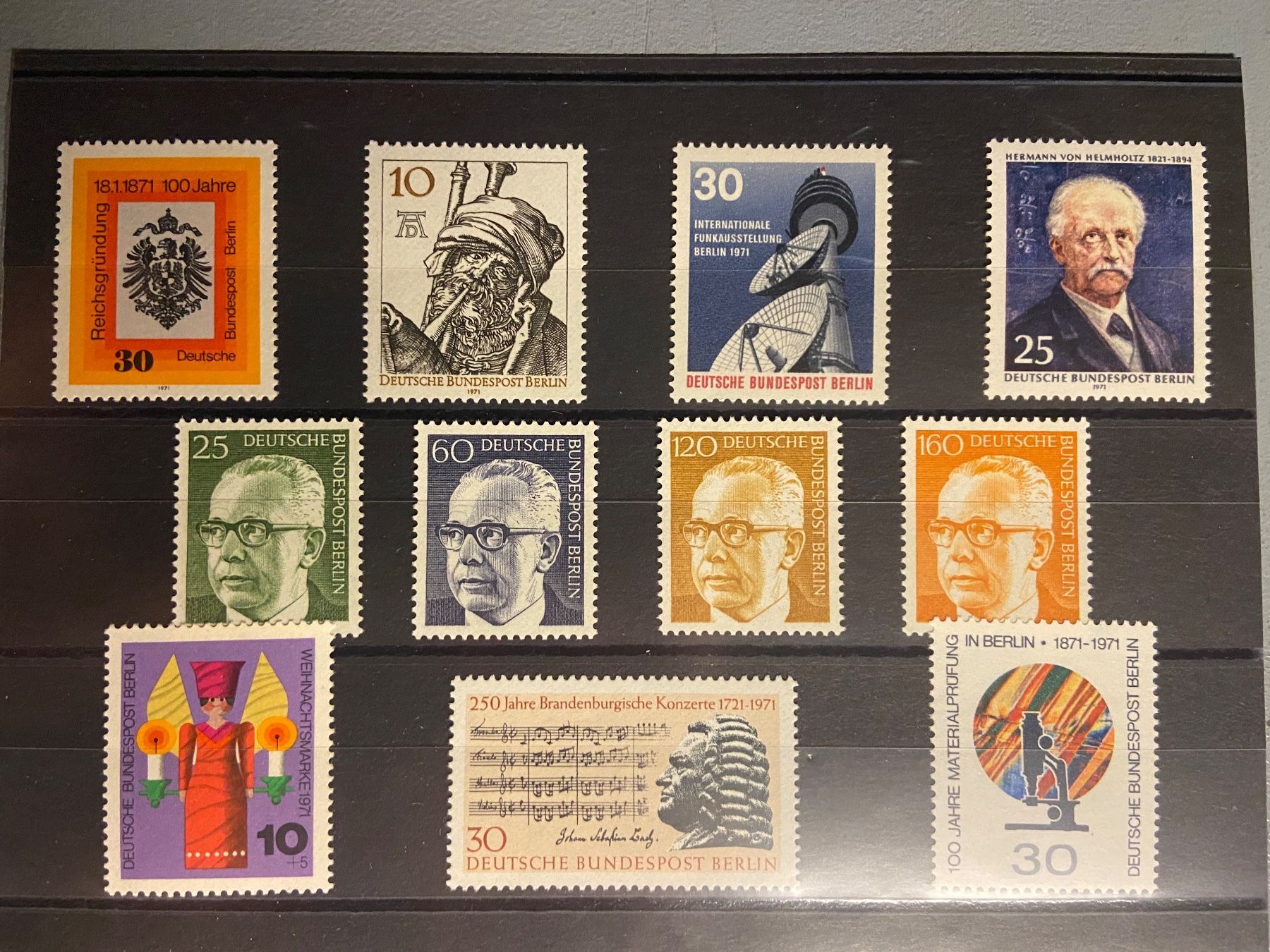 Tutti i francobolli: Berlin 1971 Jahresausgabe ** – Usato da Wil SG venduto da fva01 3