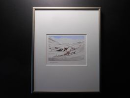 Aquarell CH "BERGFRIEDEN" GR - (R)