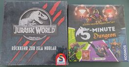 2er Spiele-Set NEU & OVP – Jurassic World + 5-Minute Dungeon
