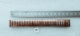 Uhrenarmband Stainless Steel 17.5 mm Anstoss, Gold Farbe