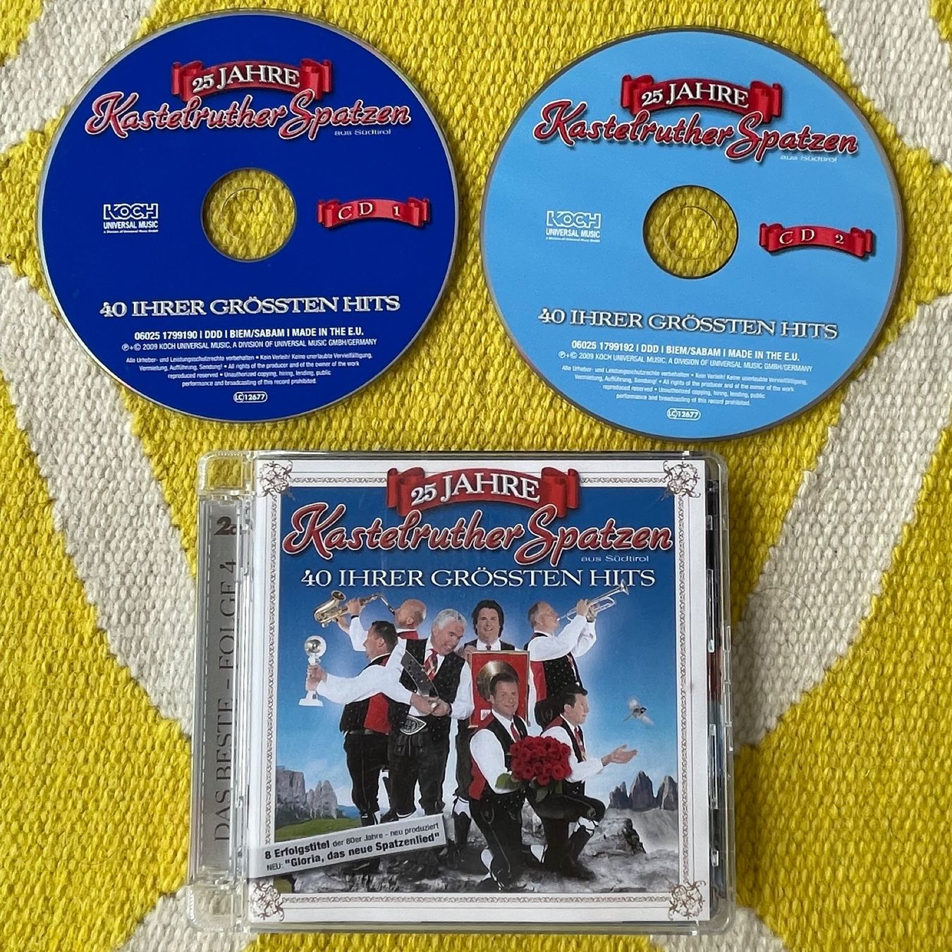 CDs: KASTELRUTHER SPATZEN-2CD 40 IHRER GRÖSSTEN HITS – Gebraucht aus Rorschacherberg von CD-Roli