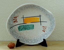 Plat vintage, style Mid-Century Modern, Scheurich, 1950-60s