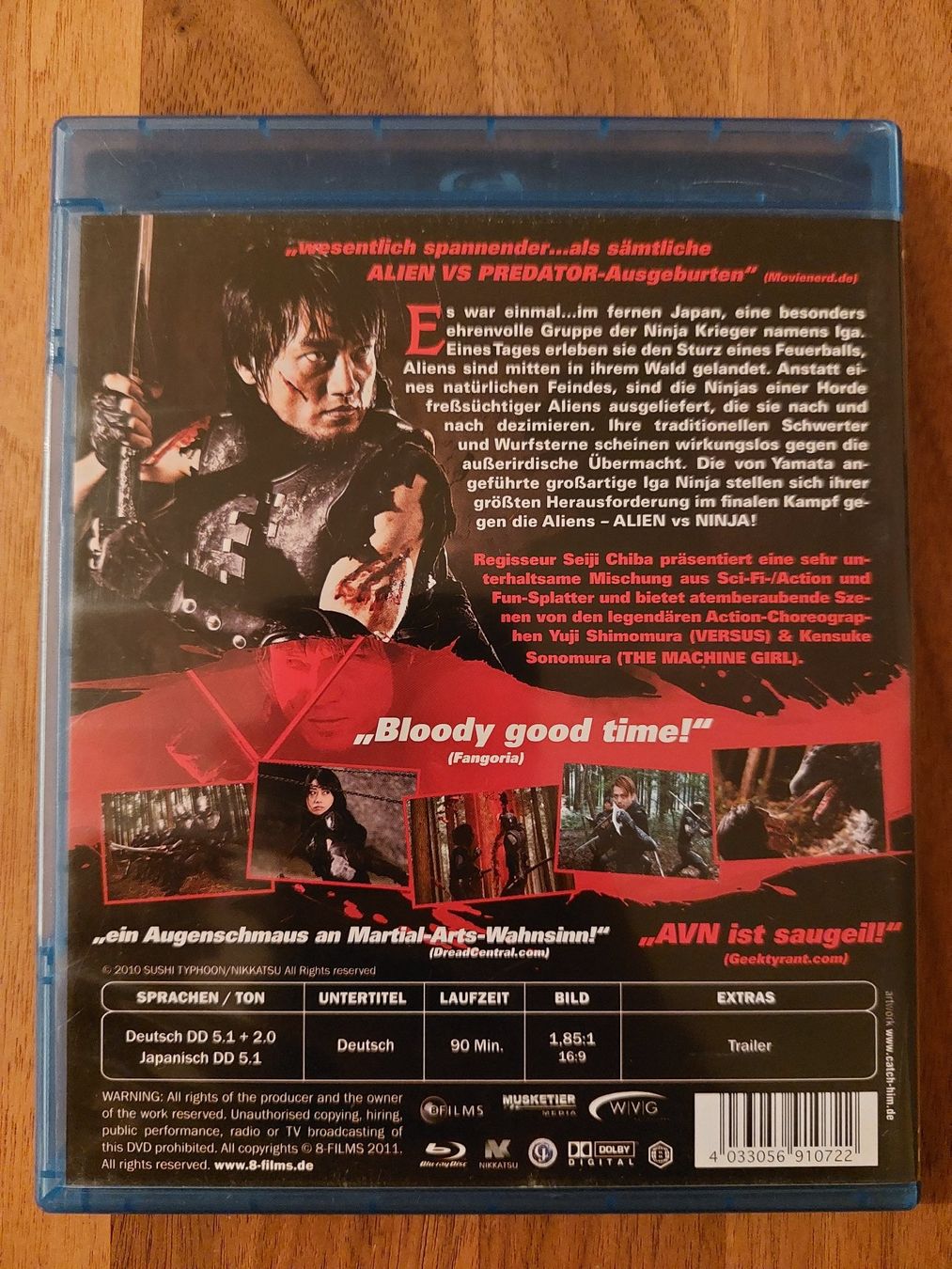 Alle DVDs: Blu Ray - Alien vs. Ninja – Gebraucht aus Rheinfelden von FilmAuktion 1