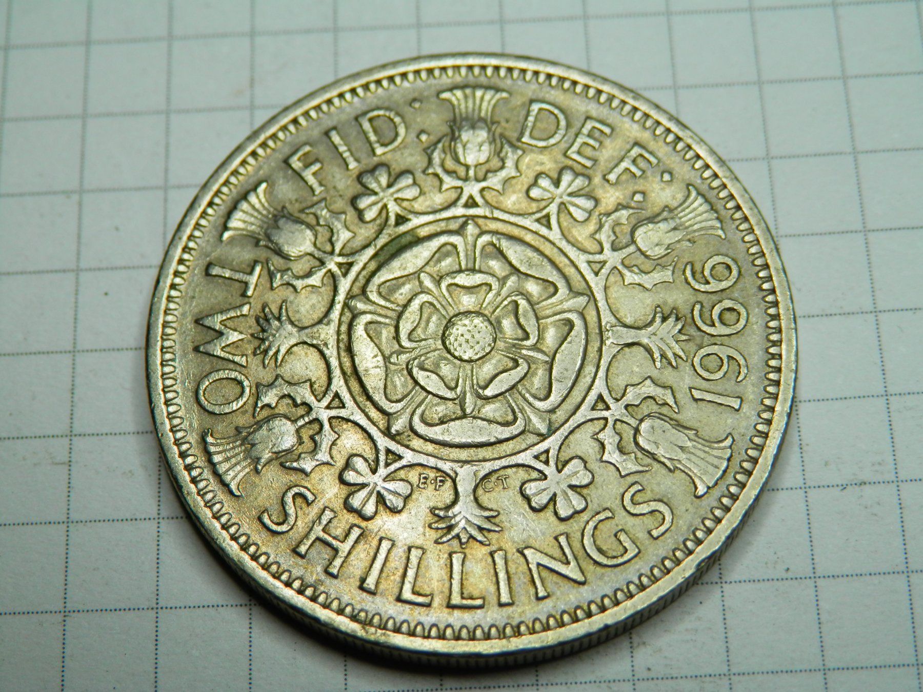 Tutti le monete: Großbritannien 2 Schilling (Florin), 1966 – Usato da Weiach venduto da weiach81