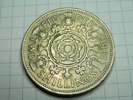 Großbritannien 2 Schilling (Florin), 1966
