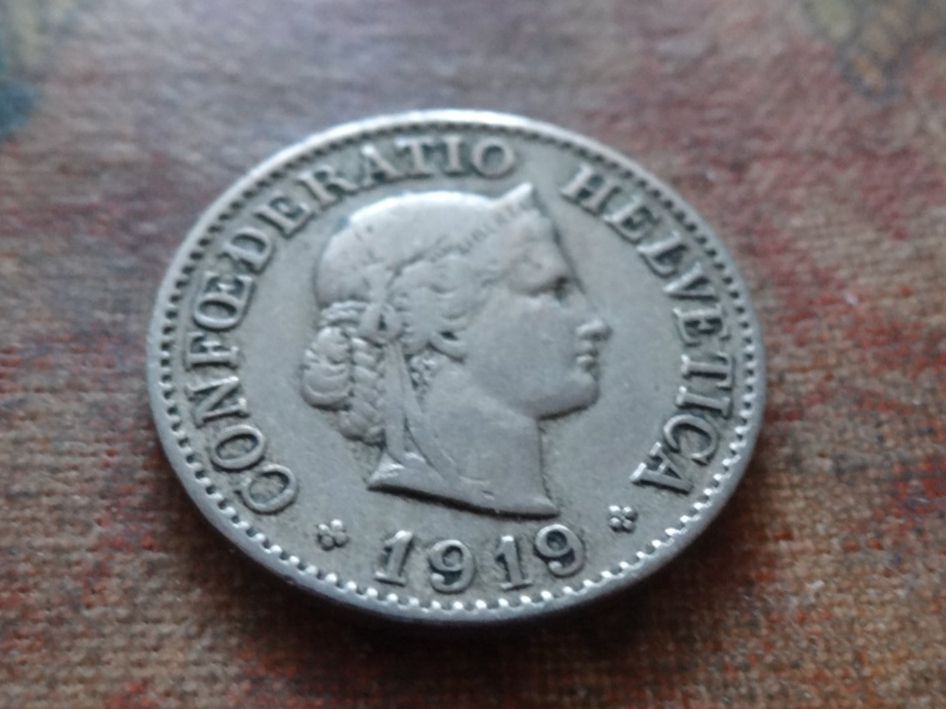 Tutti le monete: 10 Rp. 1919 – Usato da Romanel-sur-Lausanne venduto da Swift13