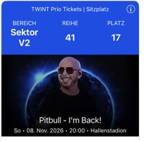 2x Pitbull Zürich Sektor V2 Reihe 41 Sitzplatz 17/18