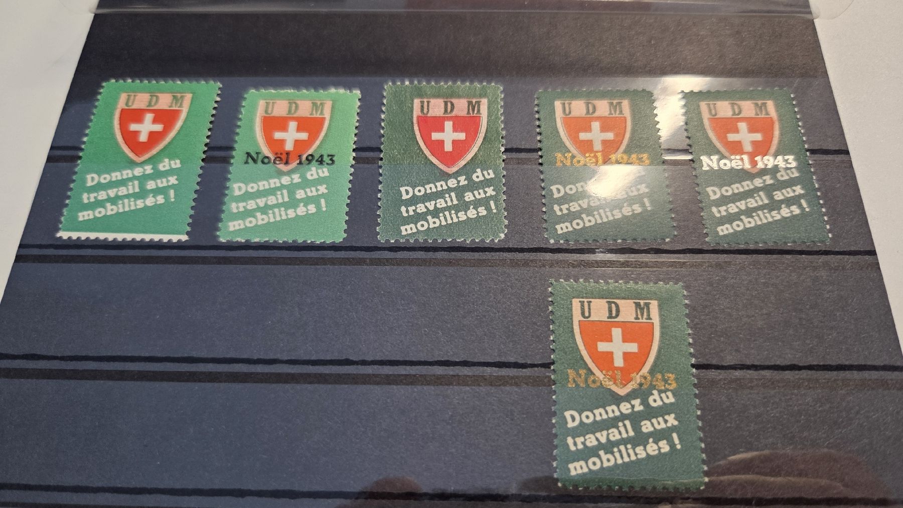 Tous les timbres: U D M Diverse Aufdrucke Noël – D'occasion à Arni AG par Moth68
