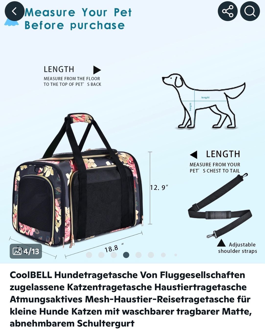 Sacs: Hundetragetasche COOLBELL – Neuf (Voir description) à Winkel par Wilderness 3