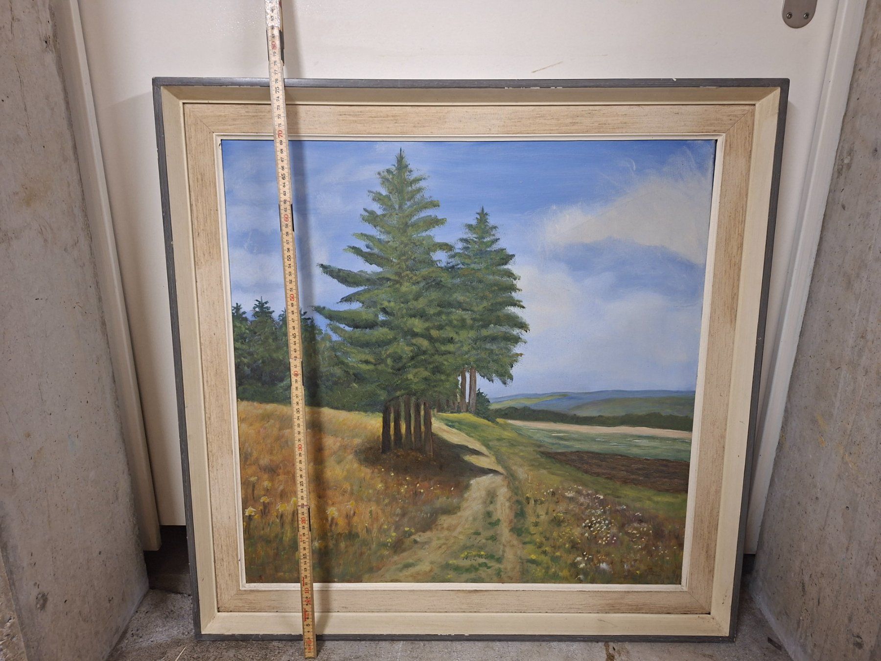 Dipinti: Ölgemälde: "Waldweg im Sommer" - Original Gemälde signiert – Usato da Schaffhausen venduto da meteor7 3