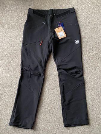 Neue Mammut Taiss Softshell Hose, Herren, Gr. 54, schwarz