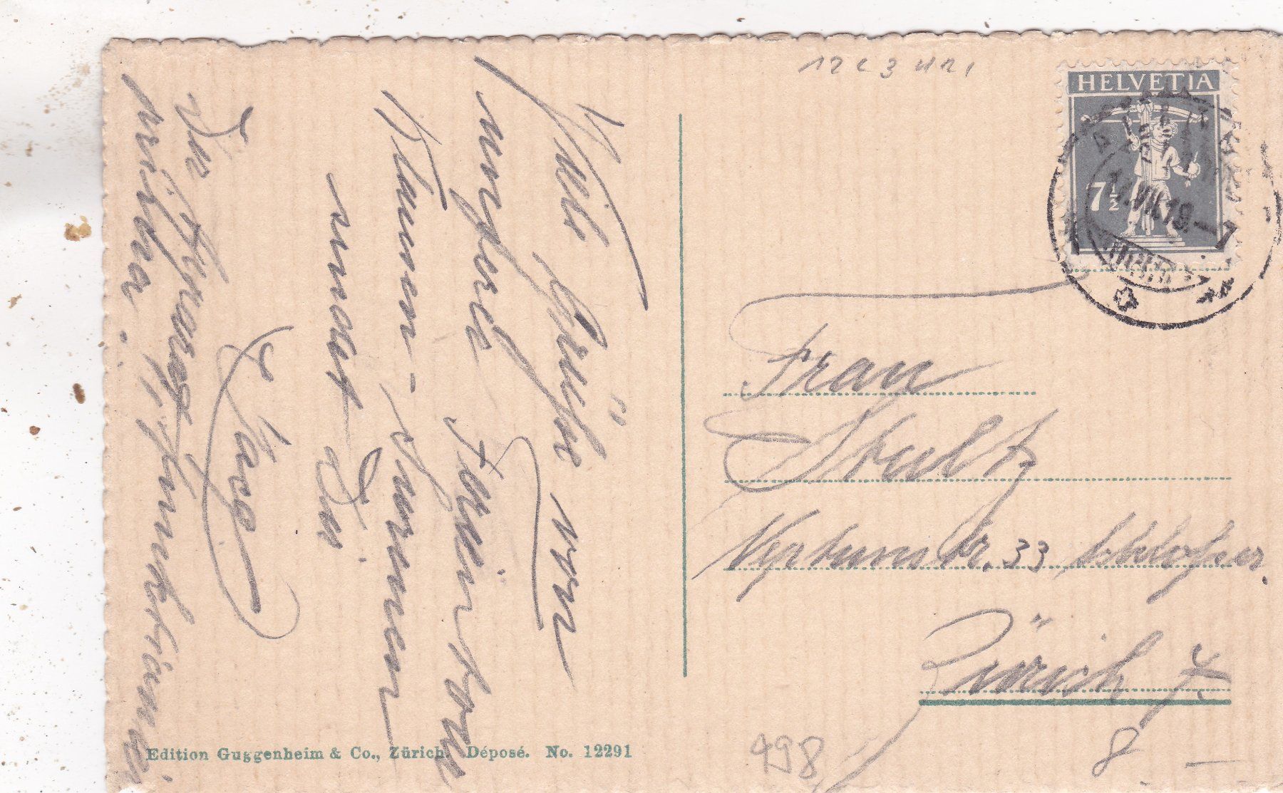 Cartoline postali: Altdorf Telldenkmal 1919 – Usato da Herisau venduto da Lisegrat2008 1