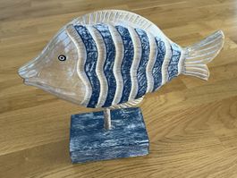 Deko-Fisch aus Holz, aus Bali