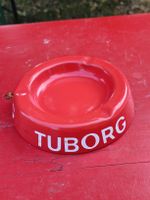 Alter Werbe Aschenbecher Emailliert / Tuborg Beer ca. 1930