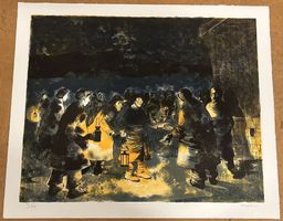 Lithografie handsigniert Jean Claude Bourgeois    (ID b3450)