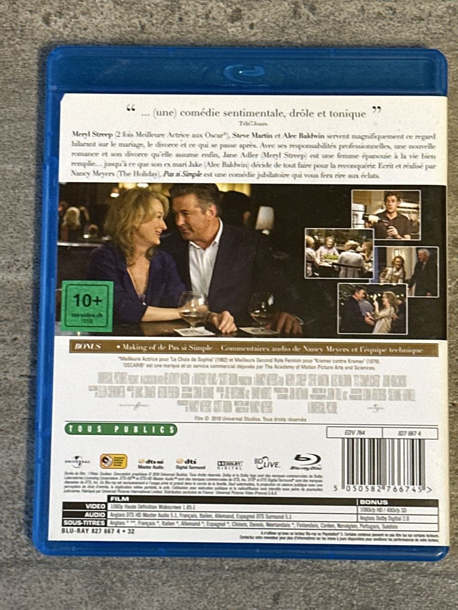 Alle DVDs: Blu-ray "Pas si Simple" avec Meryl Streep – Gebraucht aus Leytron von TipTop1912 1