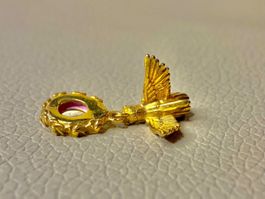 Anhänger für Armband Halskette 24 Karat in DE vergoldet 2j G