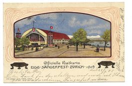 Zürich - Eidgen. Sängerfest - Festhalle - Litho - 1905