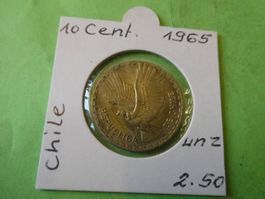 Chile 1965, 10 Centesimos