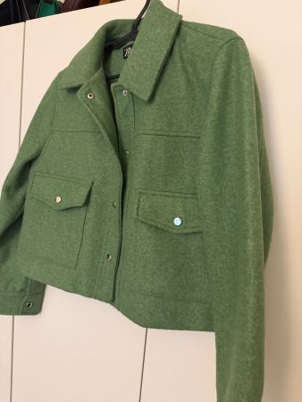 Zara Cropped Mantel / Overshirt – Wolle Optik – Top Zustand
