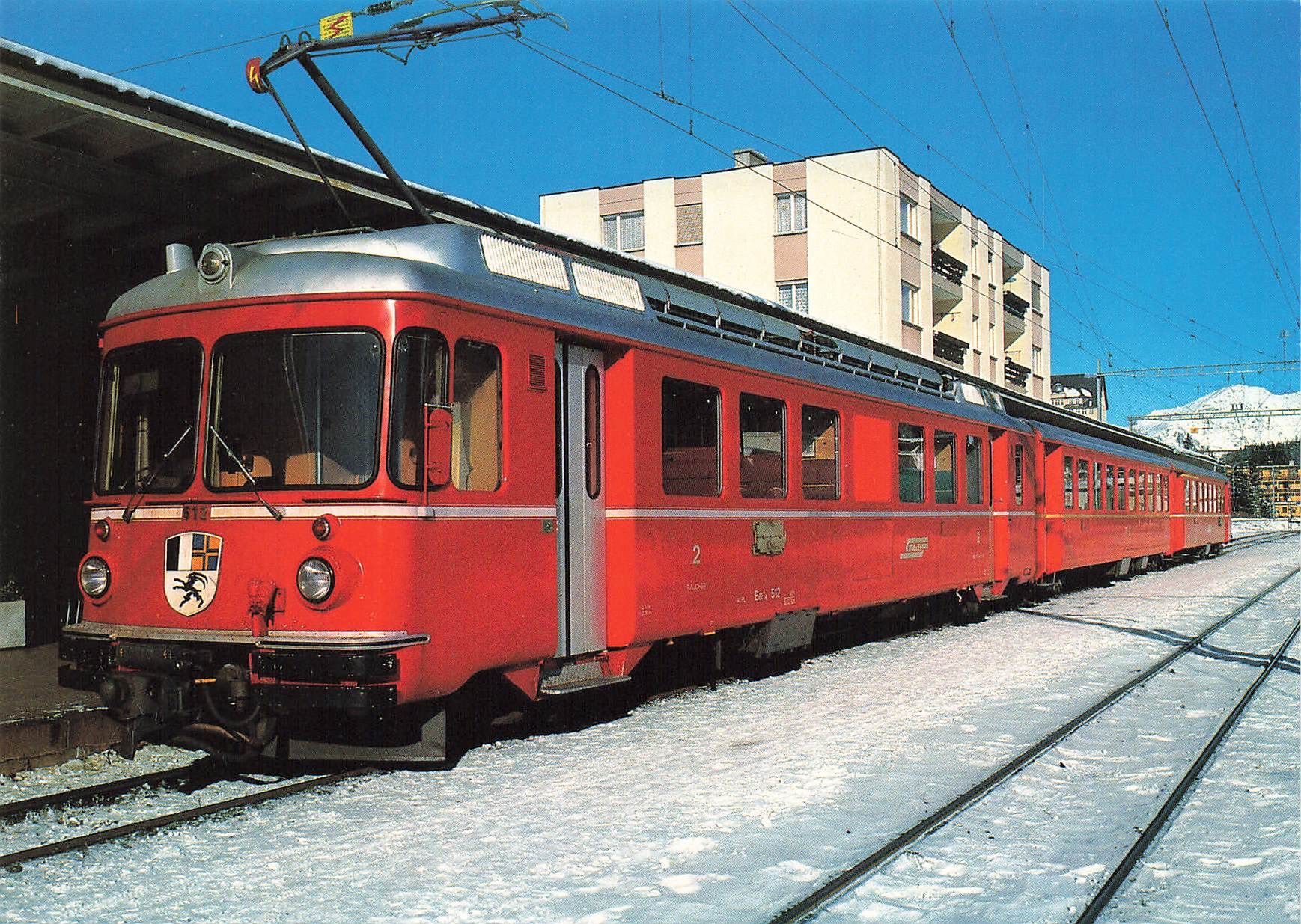 Cartoline postali: Rhätische Bahn GR RHB zug – Usato da Biasca venduto da Blenio71