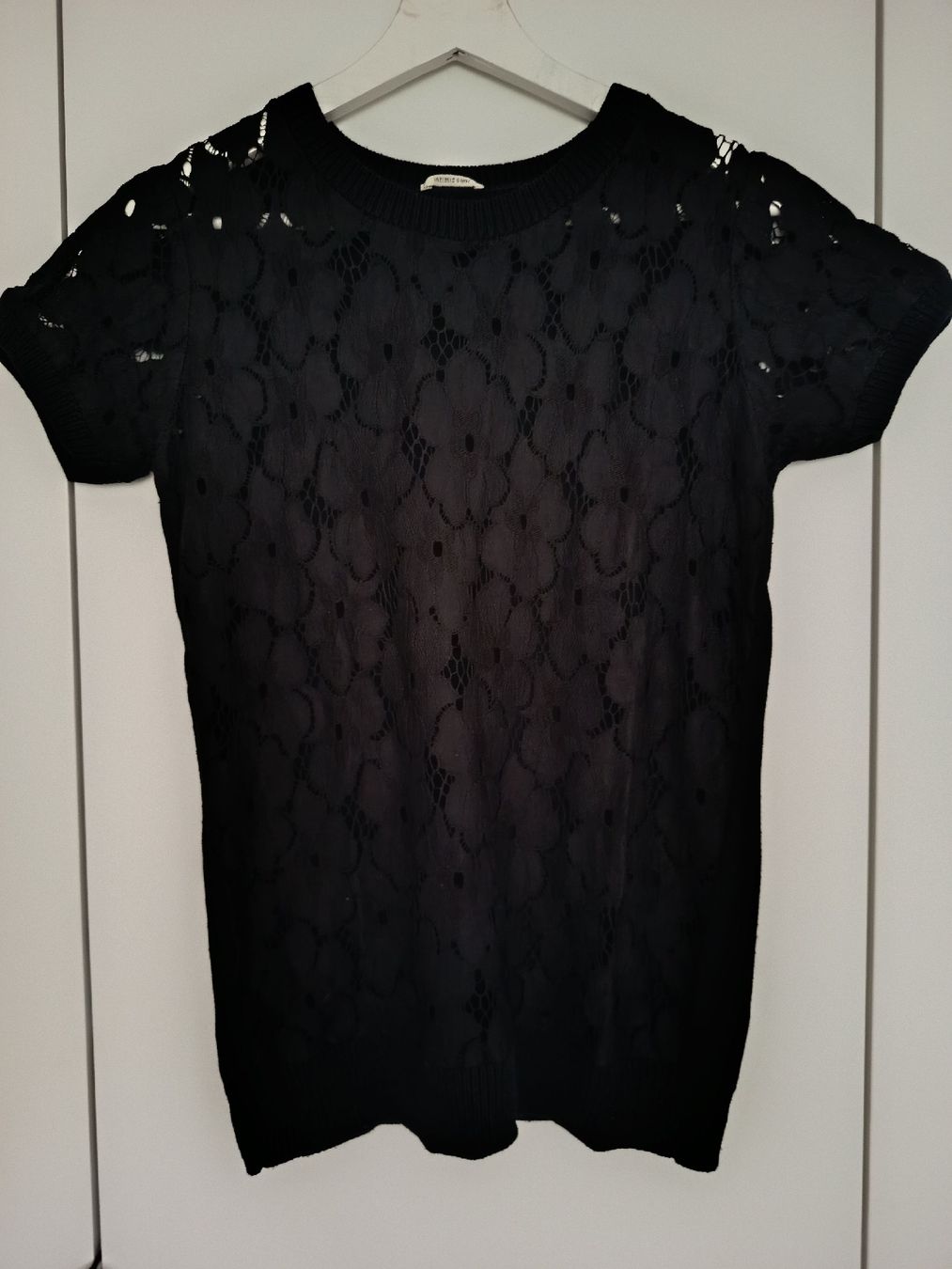 Intimissimi Camicette: INTIMISSIMI blouse - black lace pattern  – Usato da Zug venduto da Annina29